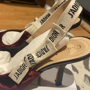 J’adior sling back velvet